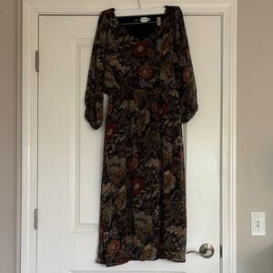 Piper & Scoot Autumn Floral Long Sleeve Dress